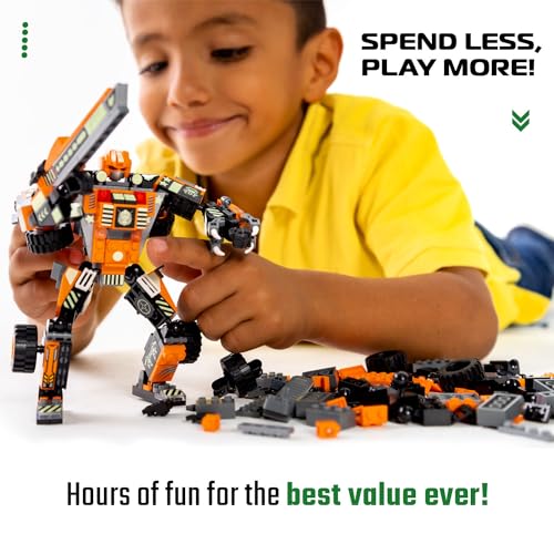 JITTERYGIT Mech Robot Soldier Glow in The Dark Bricks Toy STEM Gift Set, Juguetes para Niños De Christmas Birthday Regalos, Cool Military Holiday Present for Boys, Girls, Teen 6 7 8 9 10 Year Old - Image 4