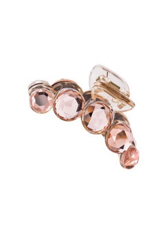 Lawie Lawie 4 Pack Clear Gold Blue Brown Crystal Gems Glitter Sparkly Fancy Plastic Octopus Hair Claw Clips Bling Jeweled Jaw Barrettes Hair Grips Clamps Buns Decorative Hair Accessories for Women Girls  - Image 5