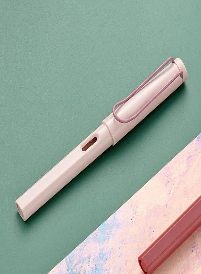 QUIRA Fountain Pen,Smooth Writing 0.5mm Fine Nib Fountain Pen For Student And office Process (Pink) - Image 2