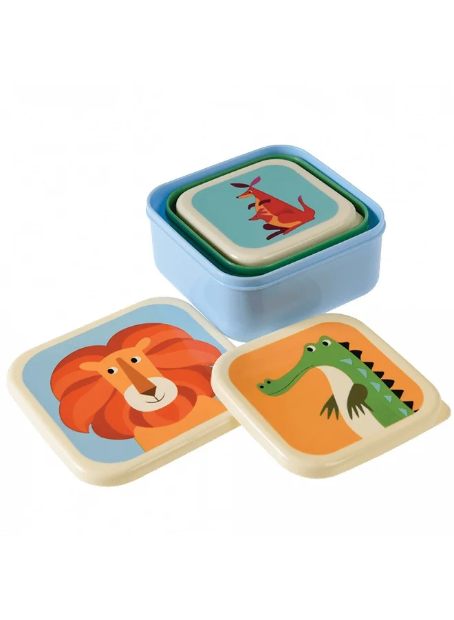 Rex London Snack boxes (set of 3) - Colourful Creatures