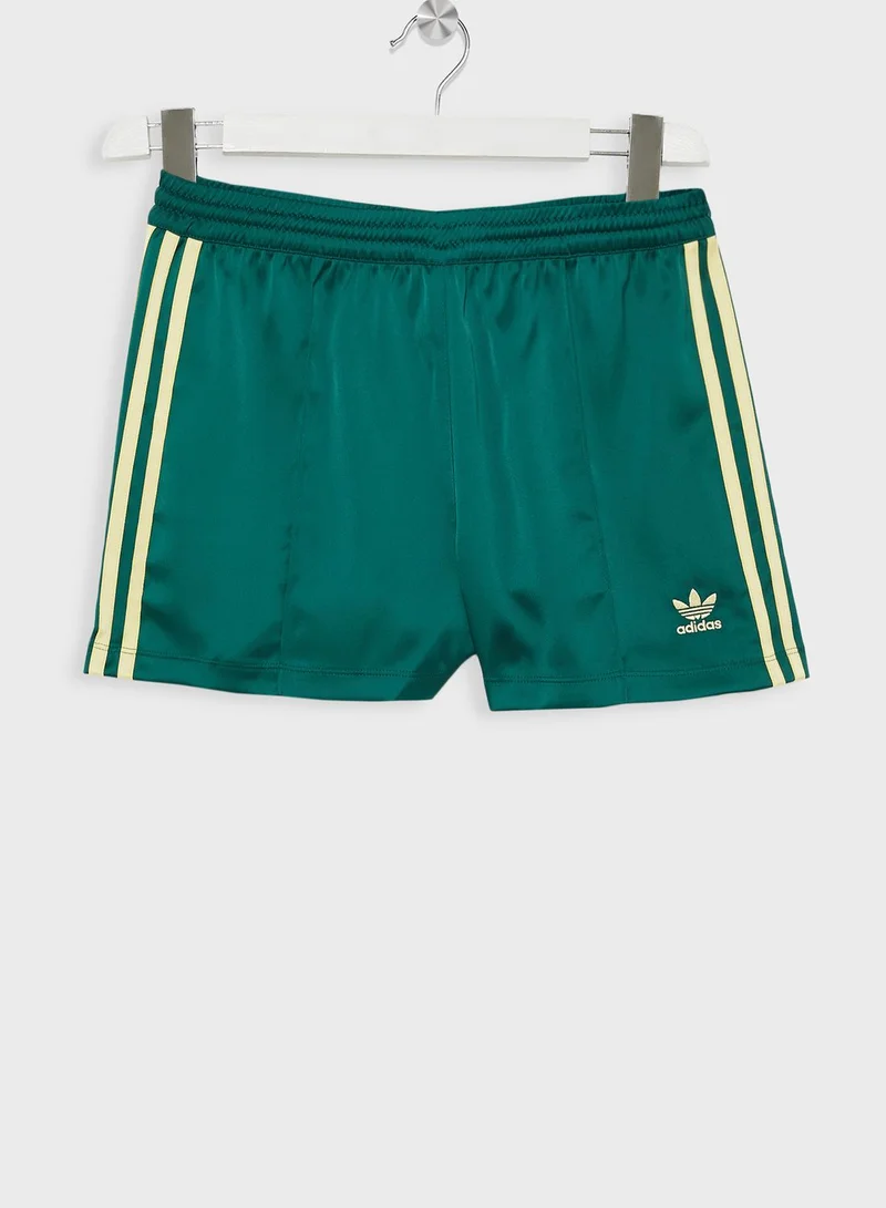 adidas Originals 3 Stripes Satin Shorts