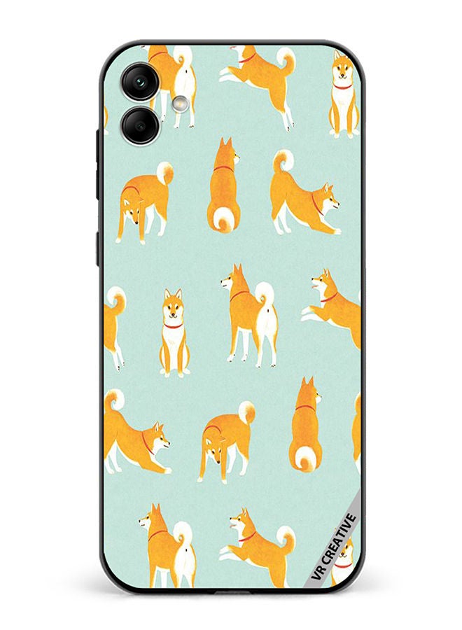 VR CREATIVE Protective Case Cover For Samsung Galaxy A04 Shib Inu Design Multicolour - Image 1