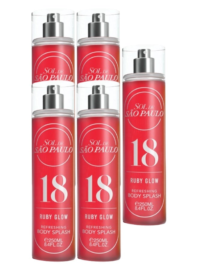 اس او ال 5 قطع معطر جسم 18 روبي جلو 250 مل - Image 1