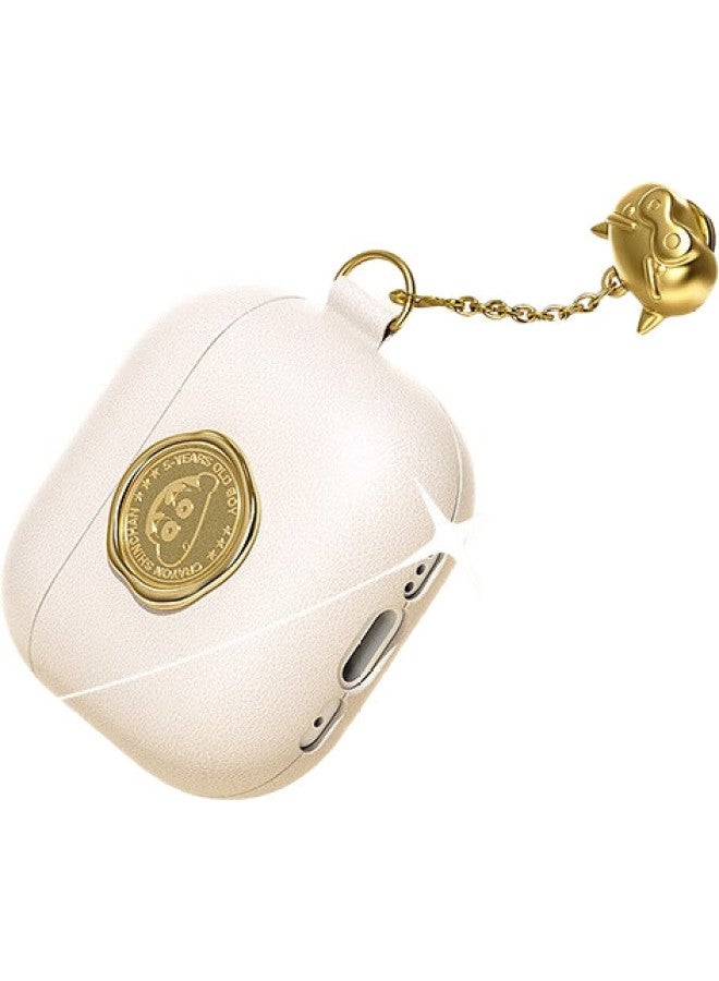 Rock حافظة حماية متوافقة مع Airpods 4 من كرايون شين-تشان، حافظة سماعات أبل Airpods الجيل الرابع، صندوق تخزين جلد، مضادة للصدمات، مضادة للغبار، مضادة للسرقة، مضادة لبصمات الأصابع، ختم كلاسيكي - Image 2