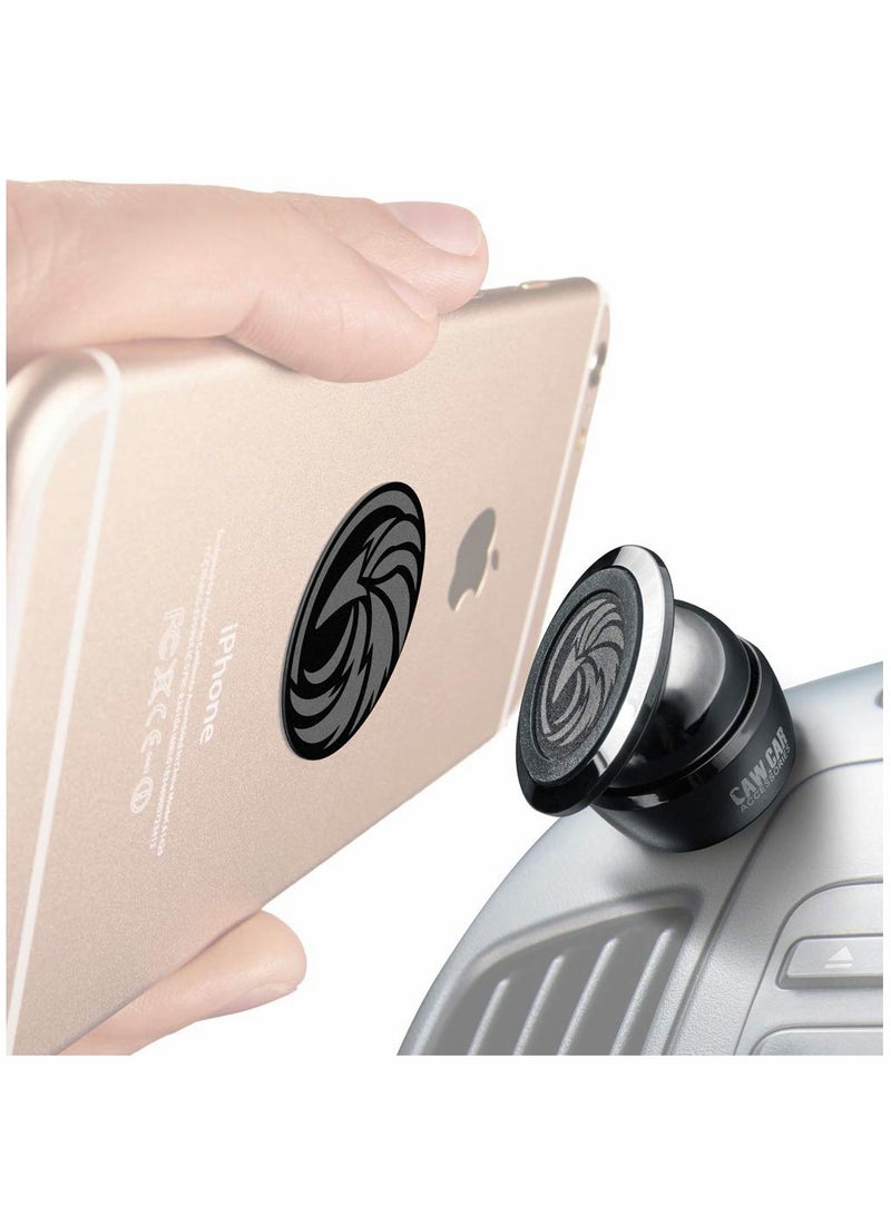 Zikra Universal Magnetic Car Phone Mount, All-Metal Cell Phone Holder for Car Dashboard - Image 1
