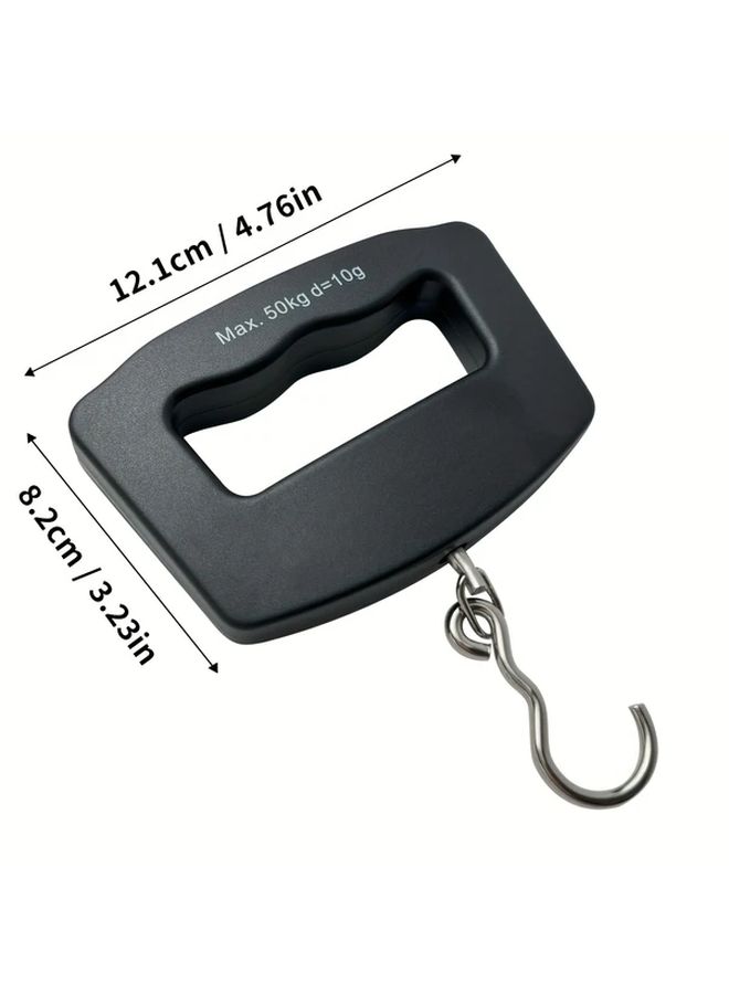 Digital Handheld Luggage Scale 50kg 110lb Backlit LCD Quick Weighing Hook Travel Tool - Image 2
