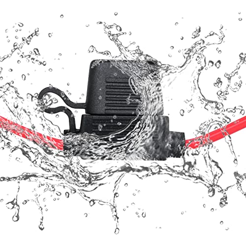 VANTRONIK Waterproof Inline Fuse Holder 6 Pack for Standard ATO ATC Medium Blade Car Fuse, 14 Gauge AWG Wire,10 Inches Long - Image 2