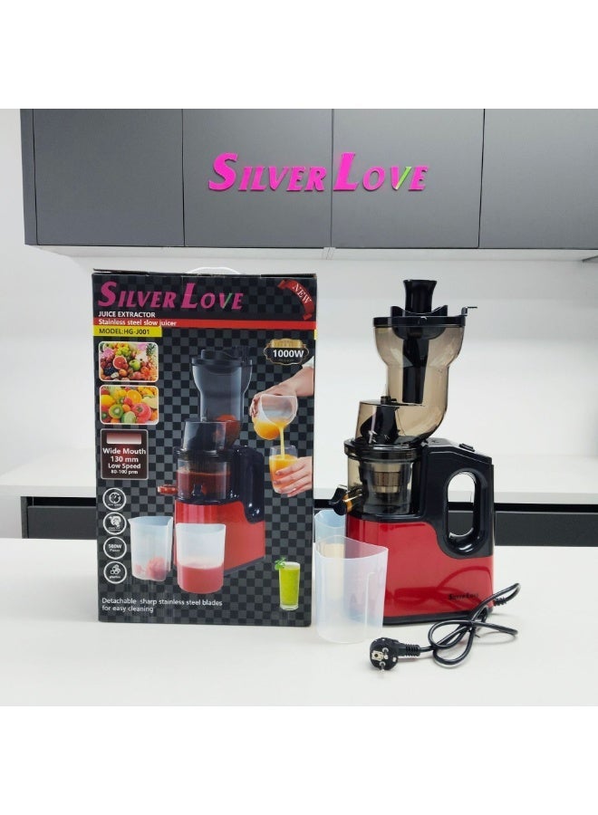 Silver Love Multifunction Juice Extractor with Slow RPM Technology Preserving Natural Vitamins Minerals and Fresh Taste in Every Glass - Image 3