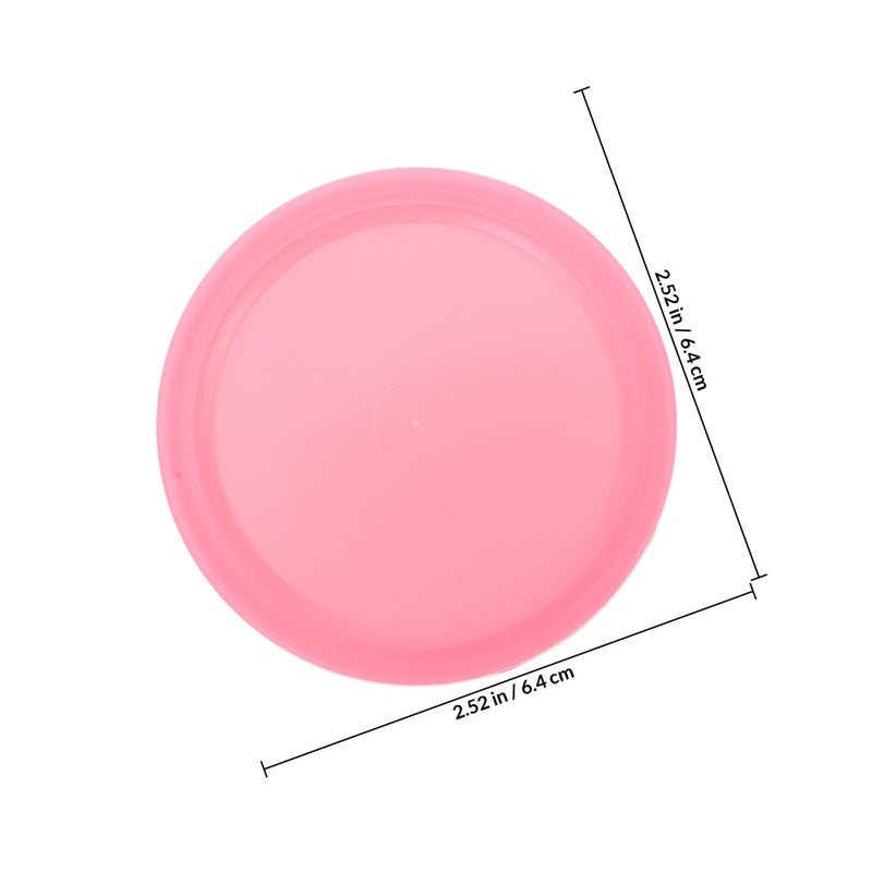 5pcs 64mm Rose Red Plastic Air Hockey Pucks Replacement for Home Game Room - Image 3