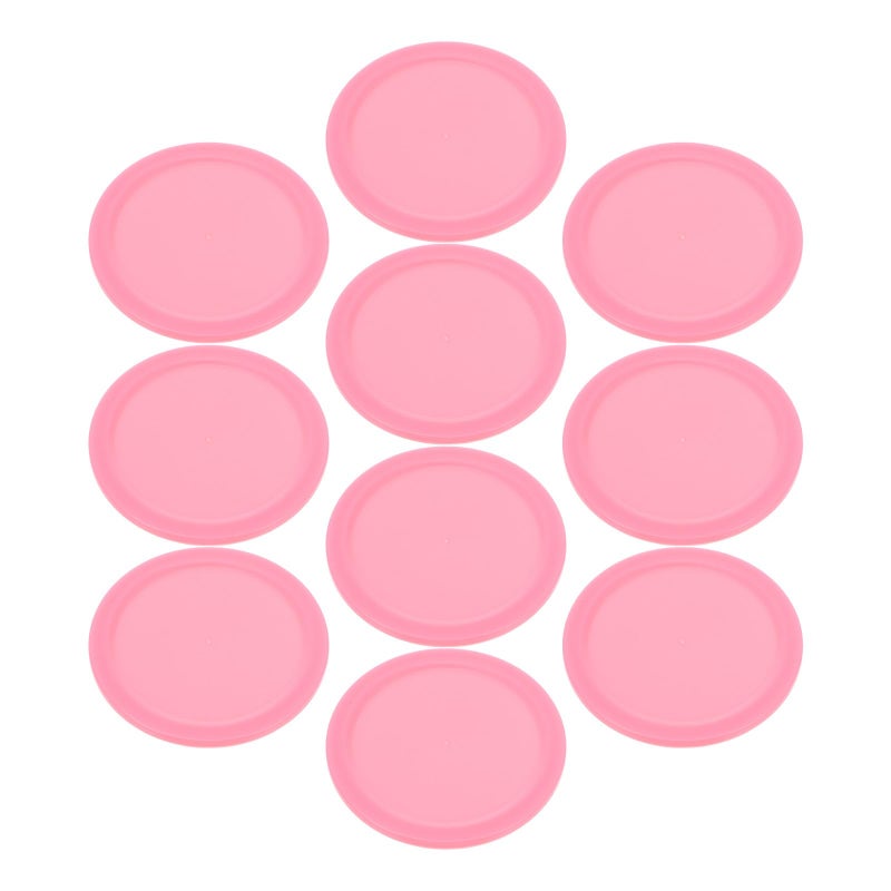 5pcs 64mm Rose Red Plastic Air Hockey Pucks Replacement for Home Game Room - Image 2