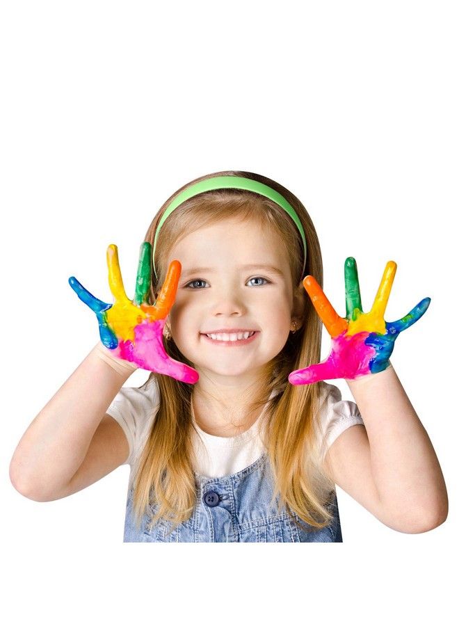 Scribbles Paint & Roller Kit Kid Safe Permanent Finger Paint 7 Piece Set Rainbow - Image 5