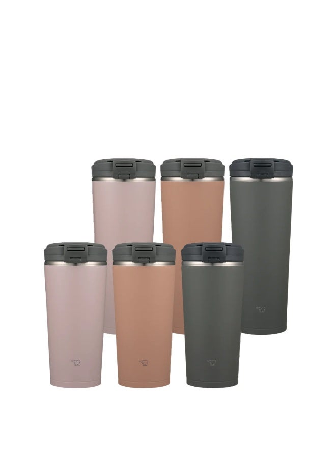 زوجيروشي زجاجة زواجيروشي معزولة بالفولاذ المقاوم للصدأ . لتر، لون بيج قرفة - Image 2