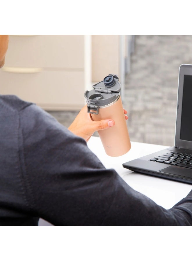 زوجيروشي زجاجة زواجيروشي معزولة بالفولاذ المقاوم للصدأ . لتر، لون بيج قرفة - Image 3