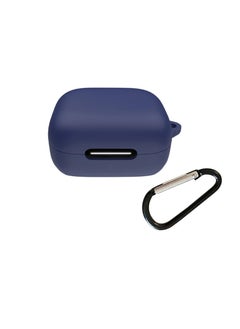 Generic Silicone Case for Anker Soundcore P30i, Protective Cover with Carabiner (Navy Blue)  - Image 1