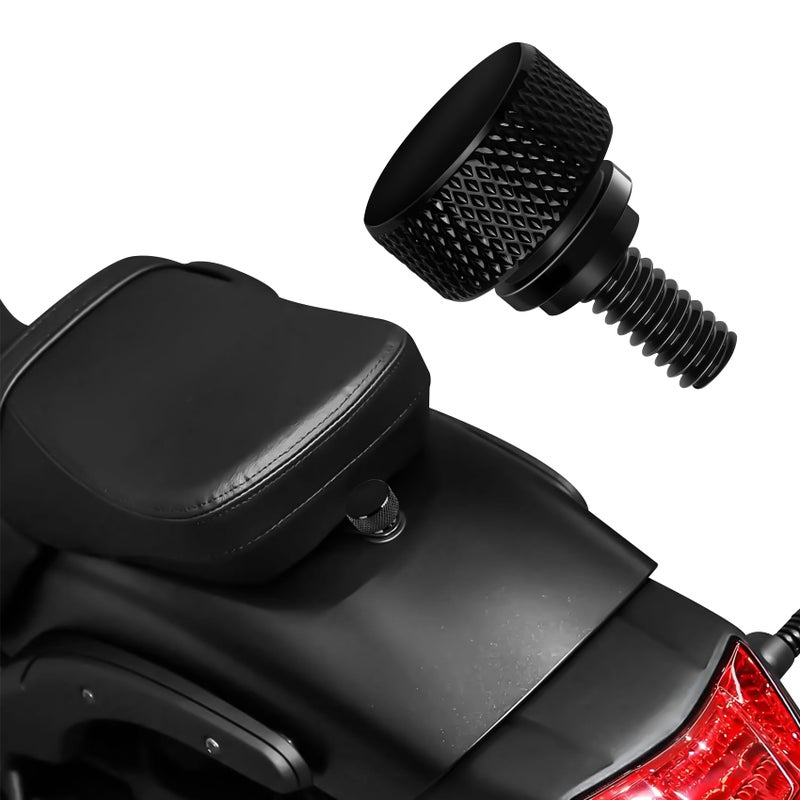 Zufoty Chrome Rear Fender Seat Bolt Stainless Steel Seat Screw Quick Mount Compatible for Harley Davidson Sportster Touring Softail Dyna 19962026 - Image 3