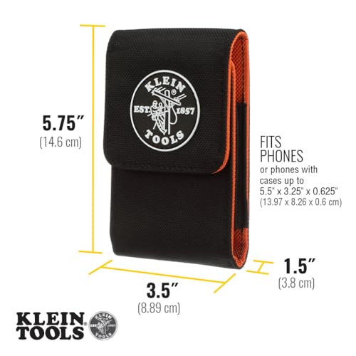 Klein Tools 55461 Phone Holder, Large, Fits iPhone, Google, LG, Samsung Phones, With Magnetic Closure and Belt Clip - Image 3
