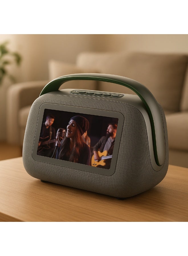 10.1" Display Speaker, 80W Power, WiFi 5G/2.4G, Audio 2.1,8H Play Time, HD Touchscreen, 1.5GB/8GB Storage, OS Android, Mic Jack, Party Portable Speaker Supporting Guitar - Image 5