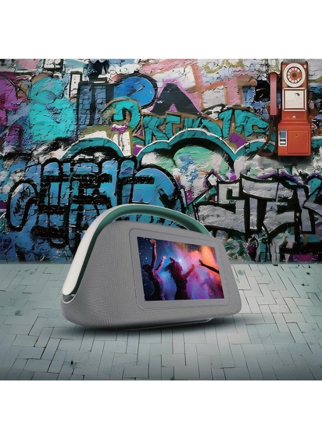 10.1" Display Speaker, 80W Power, WiFi 5G/2.4G, Audio 2.1,8H Play Time, HD Touchscreen, 1.5GB/8GB Storage, OS Android, Mic Jack, Party Portable Speaker Supporting Guitar - Image 4