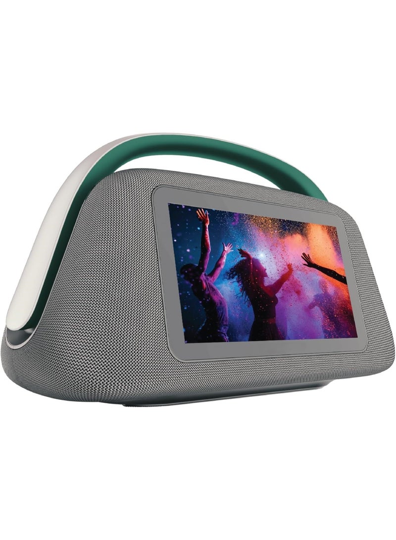 10.1" Display Speaker, 80W Power, WiFi 5G/2.4G, Audio 2.1,8H Play Time, HD Touchscreen, 1.5GB/8GB Storage, OS Android, Mic Jack, Party Portable Speaker Supporting Guitar - Image 3