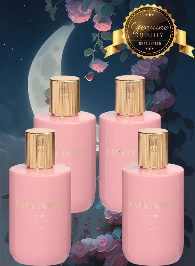 جيبارليس 4 قطع عطر ليدي إن بينك 100مل - Image 1