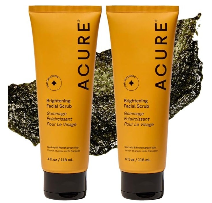 Acure Facial Scrub with Brightening Effect, 2-pack (118ml + 118ml) - Image 1