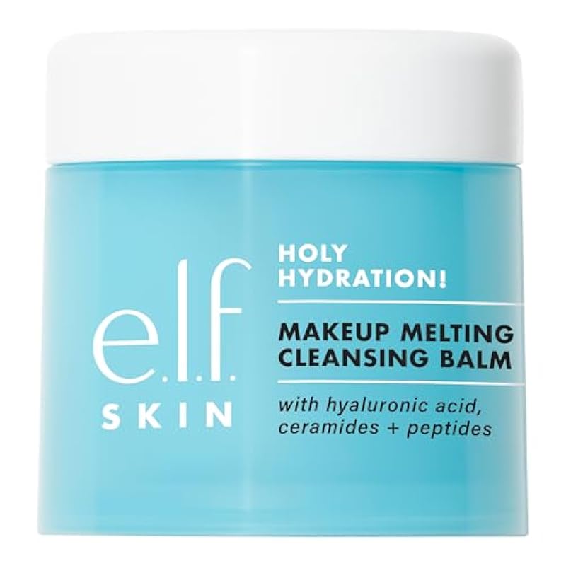 elf e.l.f. Holy Hydration! Makeup Melting Cleansing Balm, Face Cleanser & Makeup Remover, Infused with Hyaluronic Acid to Hydrate Skin, 2 Oz - Image 1