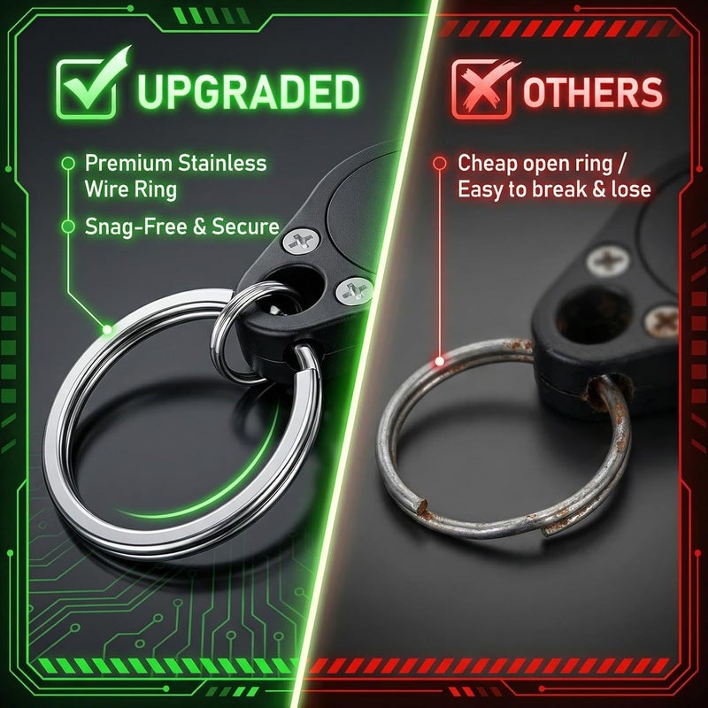 Ucfalfo 8 Pcs Mini UV Blacklight Keychain Torch - Portable Note Checker UV Light for Currency Detection - Image 4