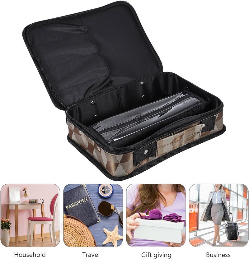 NOLITOY Barber Bag and Scissor Storage Organizer, Multifunctional Hairdressing Tool Handbag with Compartments, Portable Salon Storage Case for Professional Stylists and Hairdressers - Image 3