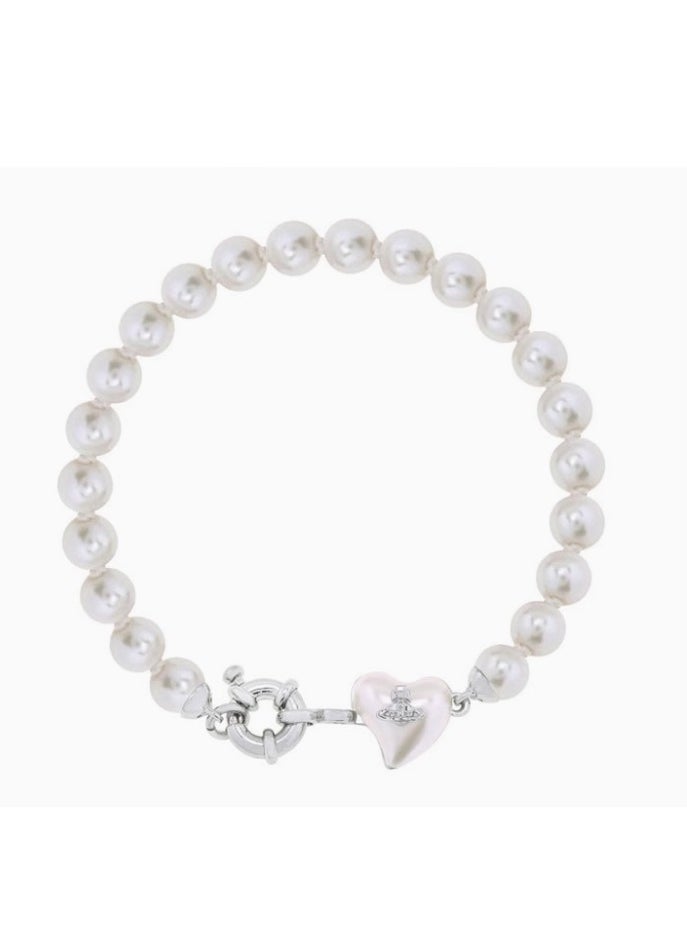 Vivienne Westwood Vivienne Westwood Resin Heart Pearl Bracelet  - Image 1
