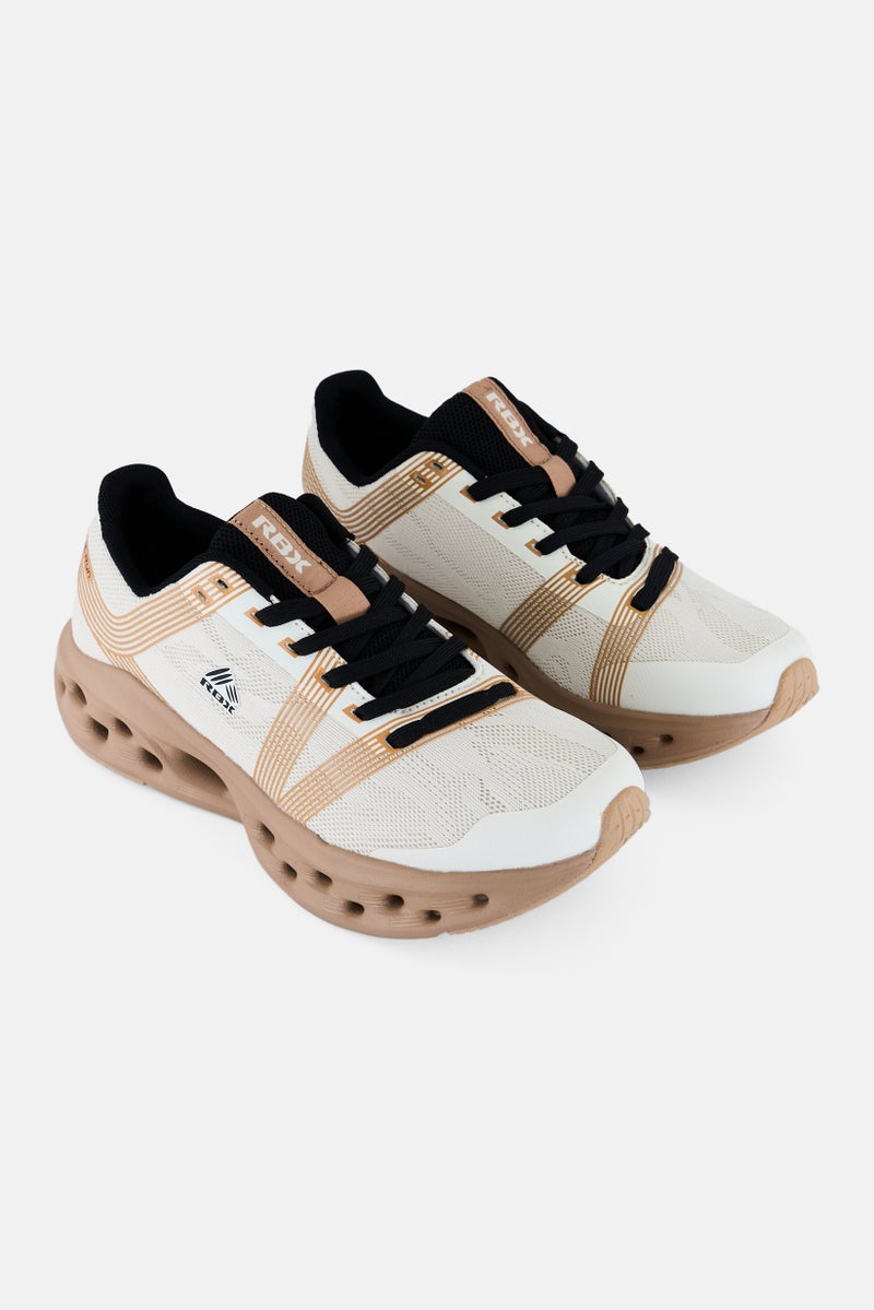 RBX Women Lace Up Outdoor Shoes, Beige - Image 1