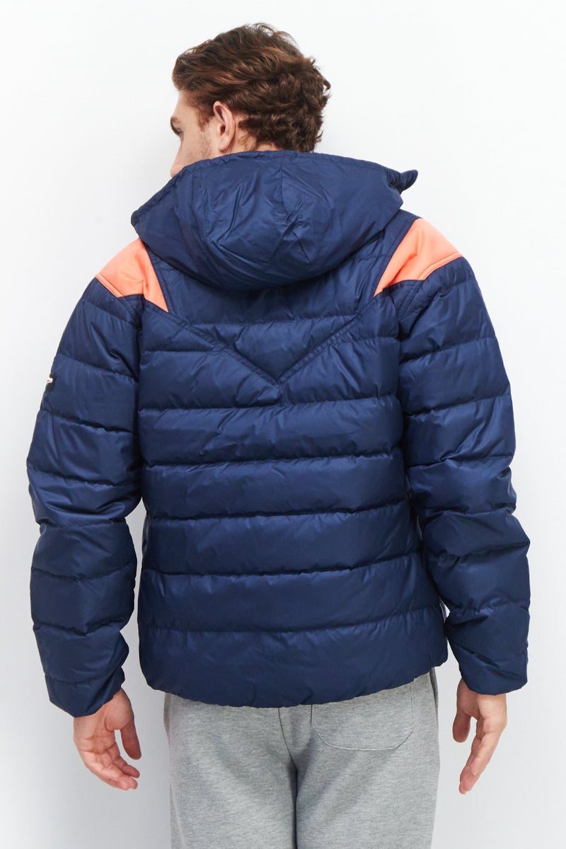 Reebok Men Sportswear Fit Hooded Puffer Jacket, Navy - Image 2