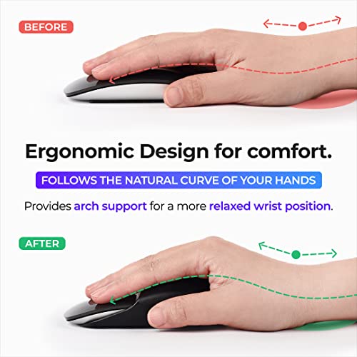 Ascrono Mouse Grip Perfect Accessory for Apple Magic Mouse 2 Ergonomic Grip Enhanced Comfort Optimal Control and Added Protection in Black - Image 3