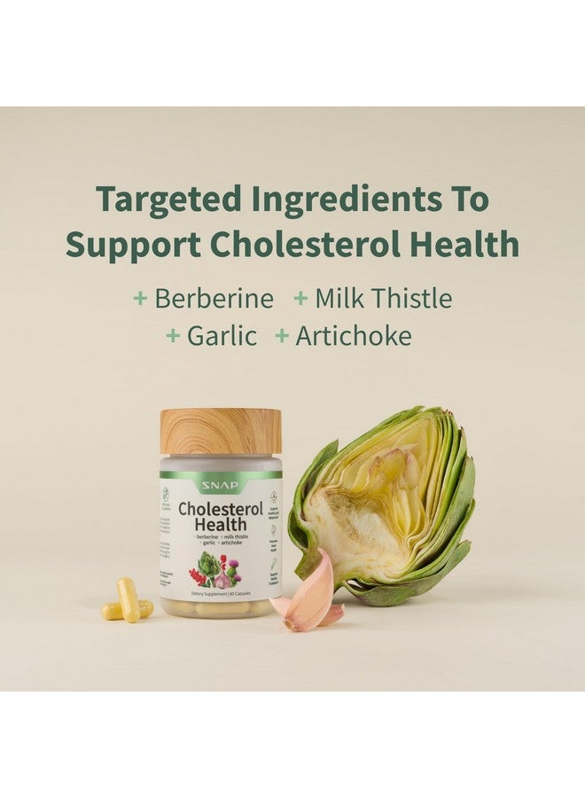 Snap Supplements Cholesterol Health - Support Healthy Cholesterol Levels and Natural Heart Health, 60 Capsules - Image 2
