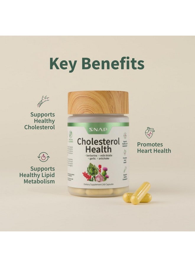 Snap Supplements Cholesterol Health - Support Healthy Cholesterol Levels and Natural Heart Health, 60 Capsules - Image 4