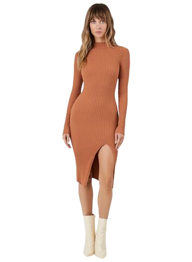 FOREVER 21 Mock Neck Bodycon Sweater Dress - Image 1