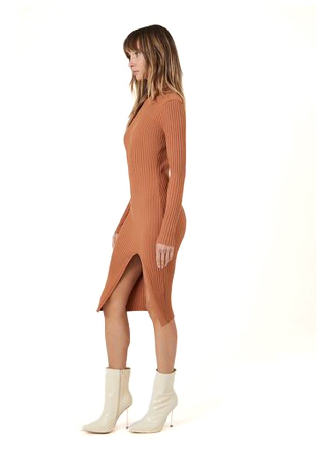 FOREVER 21 Mock Neck Bodycon Sweater Dress - Image 2