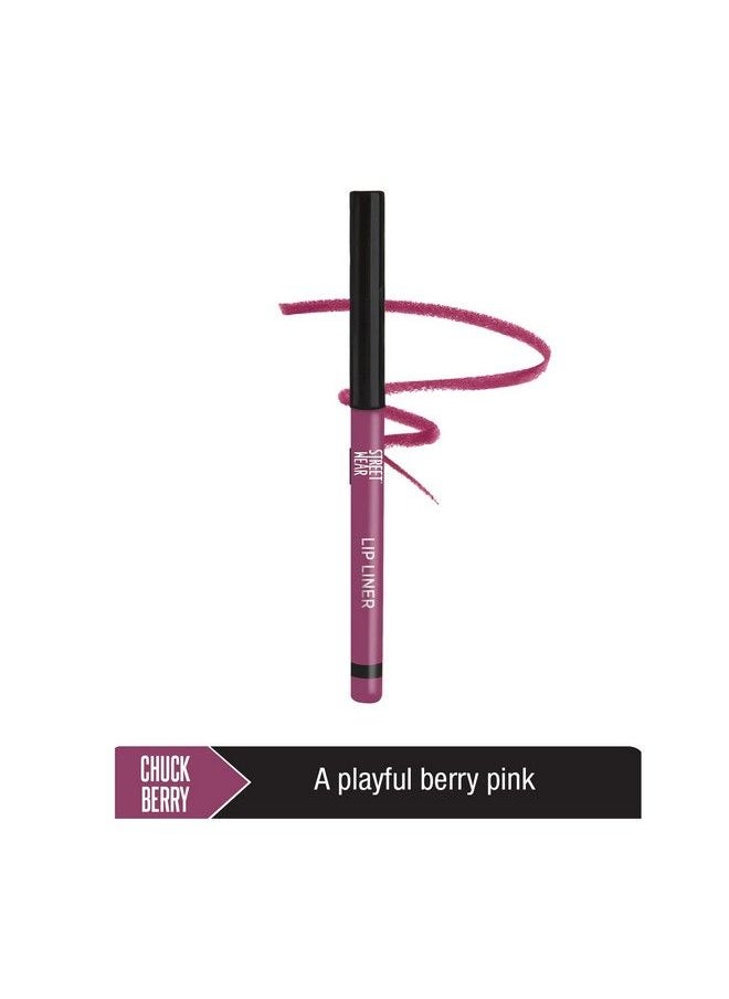 Lip Liner Chuck Berry (Berry) 0.30Gms Smooth Creamy Texture Nondrying Pillow Soft Formulation Rich Color Payoff One Stroke Applicaation Enriched With Vitamin E