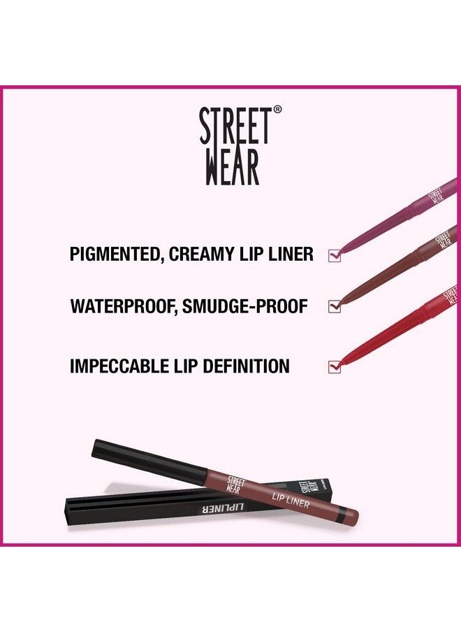 Lip Liner Chuck Berry (Berry) 0.30Gms Smooth Creamy Texture Nondrying Pillow Soft Formulation Rich Color Payoff One Stroke Applicaation Enriched With Vitamin E