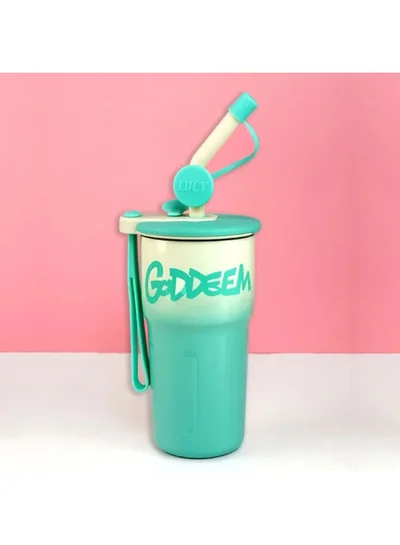 LITTLE SURPRISE BOX Mint Ombre Shaded Stainless Steel  Tumbler Water Bottle, 550ml