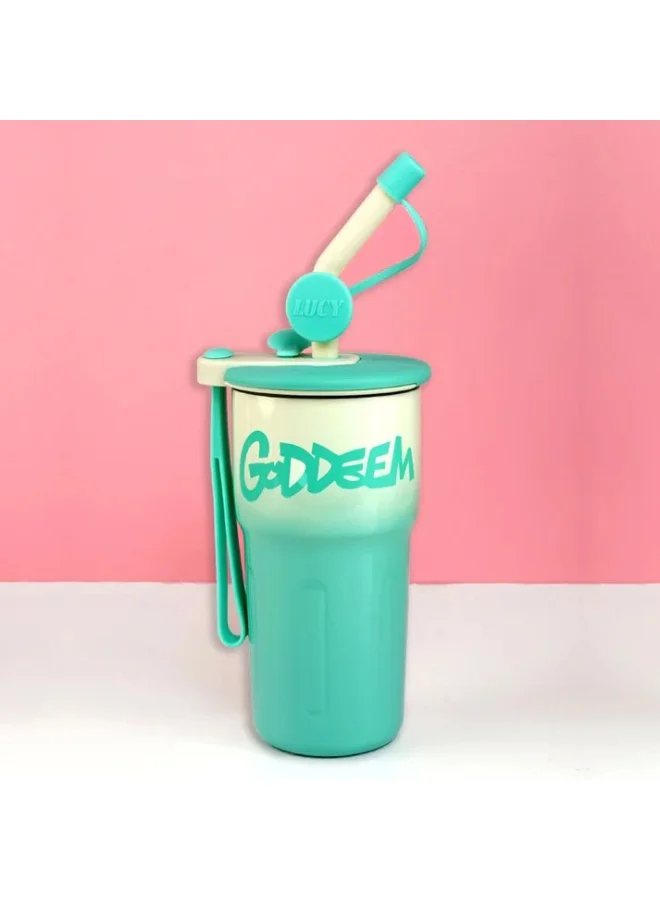 LITTLE SURPRISE BOX Mint Ombre Shaded Stainless Steel  Tumbler Water Bottle, 550ml
