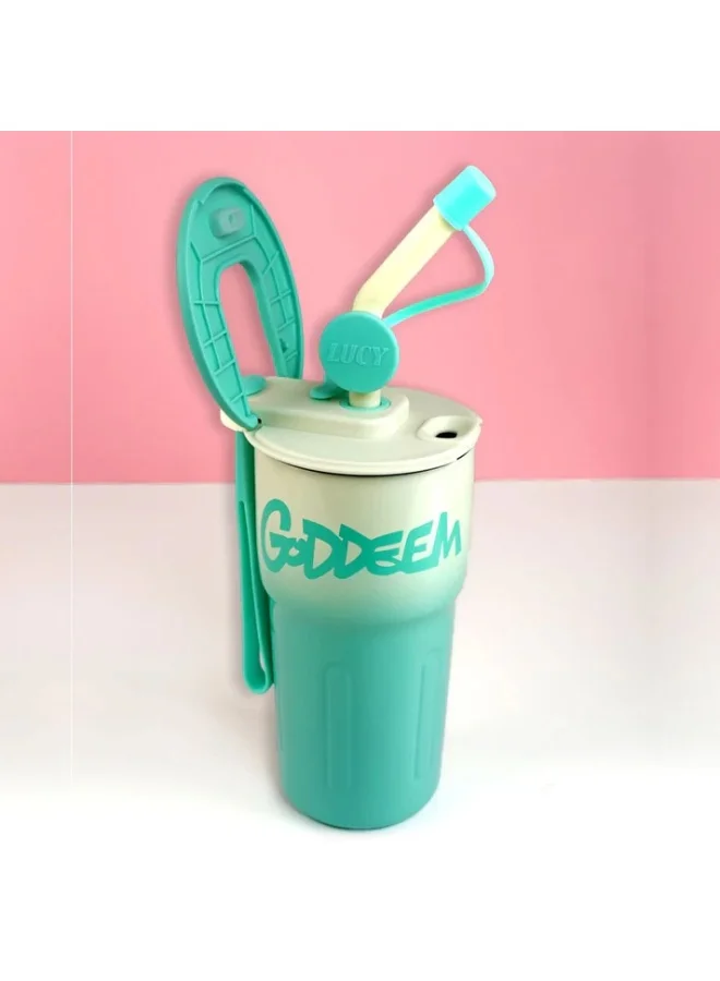 LITTLE SURPRISE BOX Mint Ombre Shaded Stainless Steel  Tumbler Water Bottle, 550ml