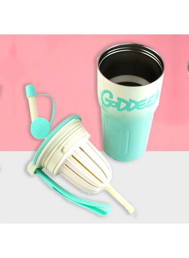 LITTLE SURPRISE BOX Mint Ombre Shaded Stainless Steel  Tumbler Water Bottle, 550ml