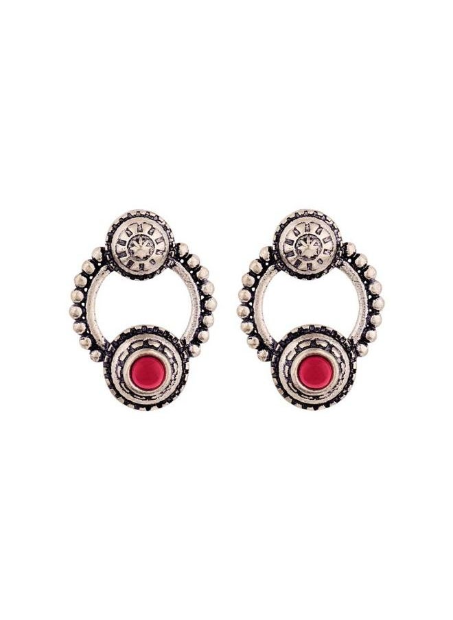 VOYLLA - Abhira Ethnic Hoop Earrings - Image 1