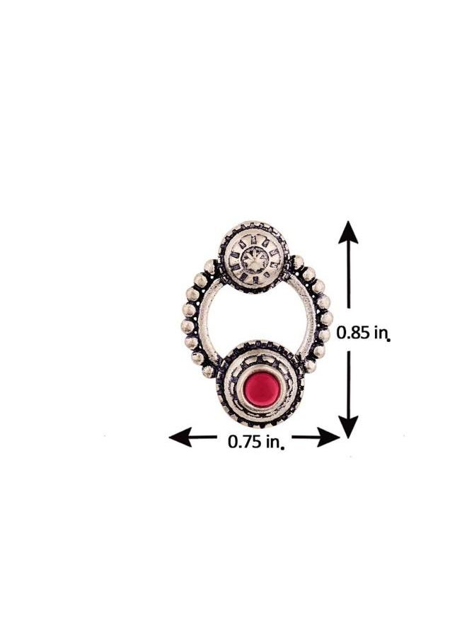 VOYLLA - Abhira Ethnic Hoop Earrings - Image 1