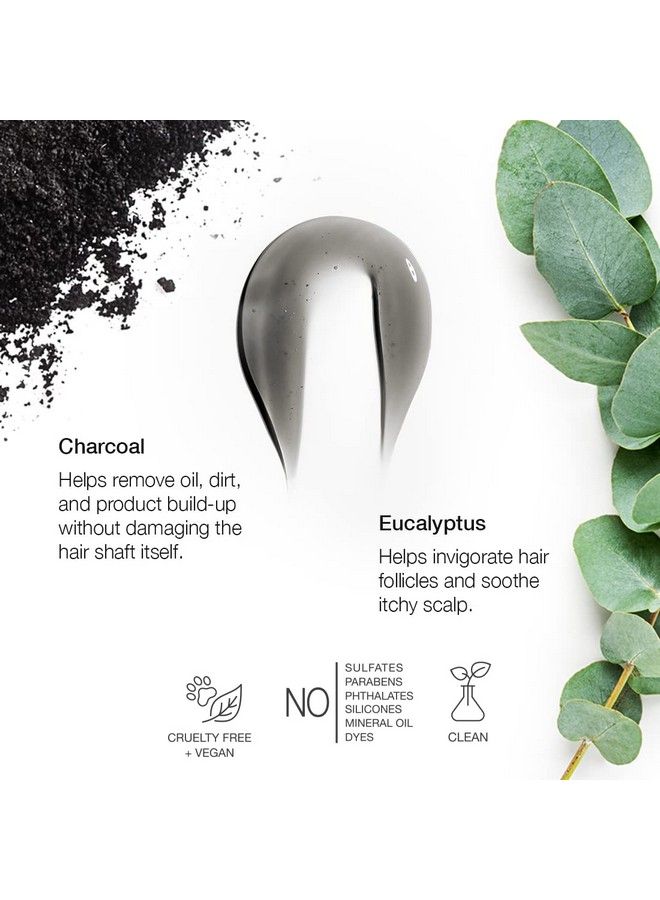Clarifying Shampoo For Deep Cleanse With Charcoal & Eucalyptus 325 Ml