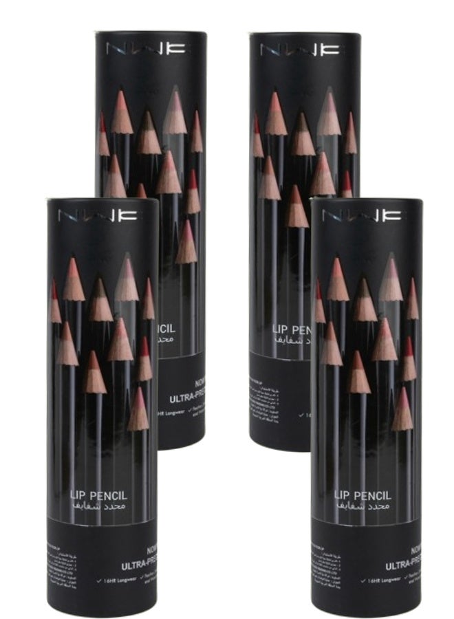 NWK 4 Sets Multicolour Lip Liner 12 Pieces - Image 1