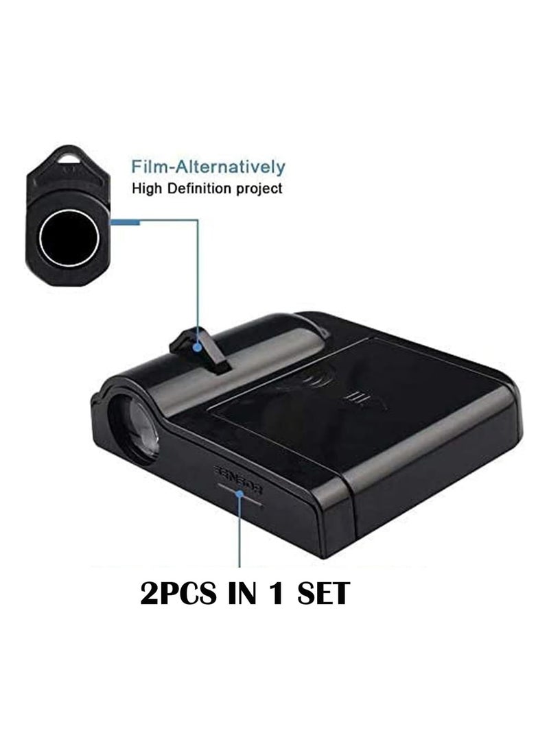 2PCS Car Door Logo Projector Lights - Fire Horse Welcome Courtesy Ghost Shadow Lamp | Universal Fit for All Car Models | Easy Installation, LED Car Door Lights with Stunning Fire Horse Design - Image 3