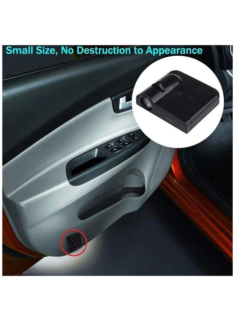 2PCS Car Door Logo Projector Lights - Fire Horse Welcome Courtesy Ghost Shadow Lamp | Universal Fit for All Car Models | Easy Installation, LED Car Door Lights with Stunning Fire Horse Design - Image 4