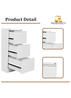 Steel 3 Drawers Filing Cabinet White 102.5x46.5x62cm - pzsku/ZD648A27252AA22DFB2A3Z/45/_/1715801032/4e42e78d-95f3-4b39-bde2-32ef43d5efdf