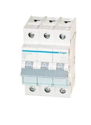 HAGER Miniature circuit breaker Three Pole 20A 6KA TP MCB TYPE C MCN320 *ONEKONEKT* - pzsku/ZD648B6C1F4B59068F1ADZ/45/1746625483/da500946-6ba5-487e-a67b-faec689b3775